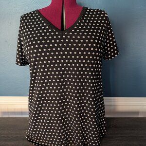 Black and White polka dot t shirt